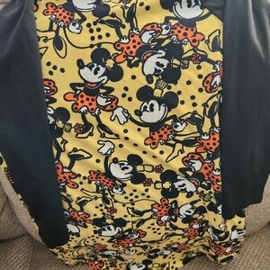 LuLaRoe Women's Top with Black and Yellow Disney Print